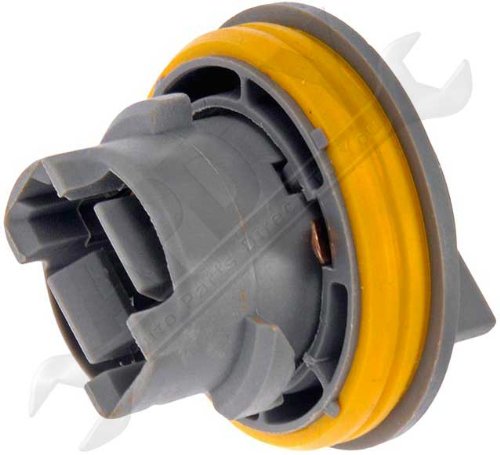 APDTY 034145 Tail Lamp Light Bulb Plastic Socket Holder Fits Rear Left or Right Turn Signal Brake or Reverse Light For Chrysler Plymouth Dodge Jeep (Replaces Mopar 4676589)