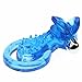 Silicone Penis Ring,Multi-frequency Vibration with Vivid Women’s Tongue (Blue)