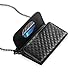 Bosam iPhone XR case Ladylike iPhone Leather Wallet Crossbody Purse with Chain Strap Credit Card Holder Cover for Woman (Black)
