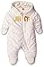 Juicy Couture Baby Girls' Embossed Silky Sherpa Hooded Pram, Gold, 3-6 Months