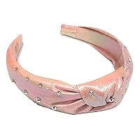 Bari Lynn Crystallized Pink Irridescent Knot Headband