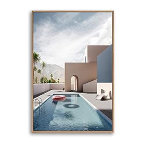Framed Canvas Wall Art for Living Room, Bedroom Colorful Corridor Canvas Prints for Modern Home Decoration Ready to Hang - 16"x24" inches