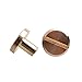 ZIJIA Yellow 10 x 4 x 6mm Leather Brass Belt Wallet Craft Flat Solid Screw Nail Rivet Chicago Binding Screws Studes Pack of 20