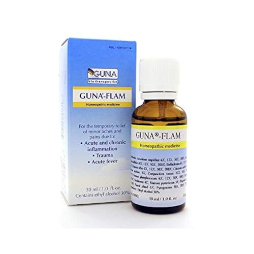 Guna Flam Homeopathic Temporary Relief of Acute Fever, Minor Aches and Pains - 1 Ounce