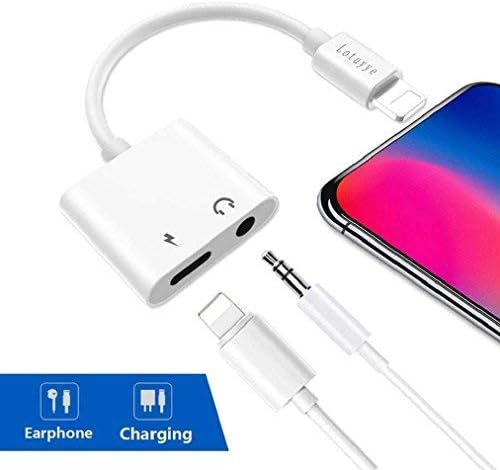 Lotuyye Lightning to 3.5 mm Audio Headphone Jack Adaptor to, Compatible with iPhone/7 Plus/7 Iphonex/iphone8 8