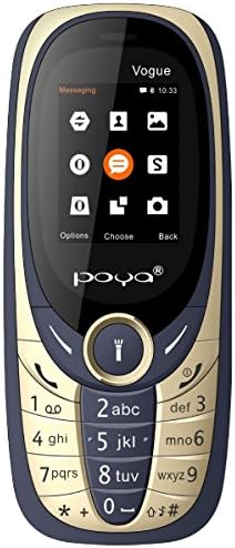 Poya Vogue(1.8 Inch Display,Dual Sim,1000 mAh Battery,Glare Torch Light) (Blue)