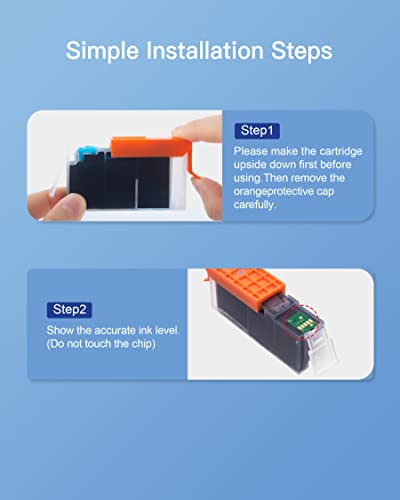 GPC Image CLI-581 PGI-580 XXL Compatible Ink Cartridges Replacement for Canon 581 580 XXL for TS8150 TS6150 TS8250 TS6151 TR8550 TR7550 TS8151 TS9150 (PGBK/Black/Cyan/Magenta/Yellow, 5-Pack)