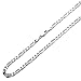 Sterling Silver 5mm Italian Solid Figaro Link Chain Necklace(7, 8, 9, 16, 18, 20, 22, 24, 26, 28, 30 