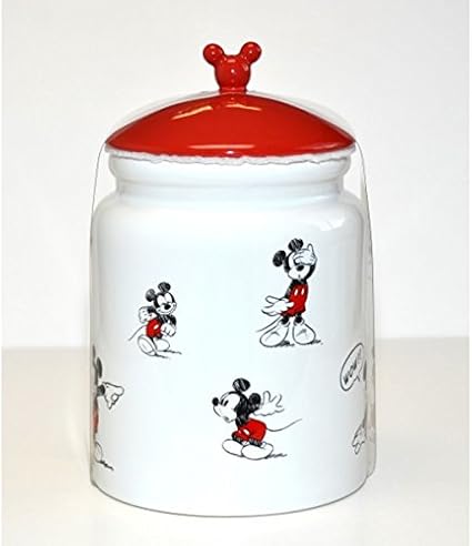 Canisters Jars Pot Lid Mickey Bd Black Disneyland Paris Home Garden