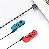 HONCAM Portable Switch Joycon Charger Cable,98.4IN Replaces The Original Switch Charger Dock,Travel Replace Joycon Charging Dock - Small and Convenient for On-The-Go Charging