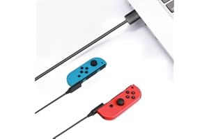 HONCAM Portable Switch Joycon Charger Cable,98.4IN Replaces The Original Switch Charger Dock,Travel Replace Joycon Charging Dock - Small and Convenient for On-The-Go Charging