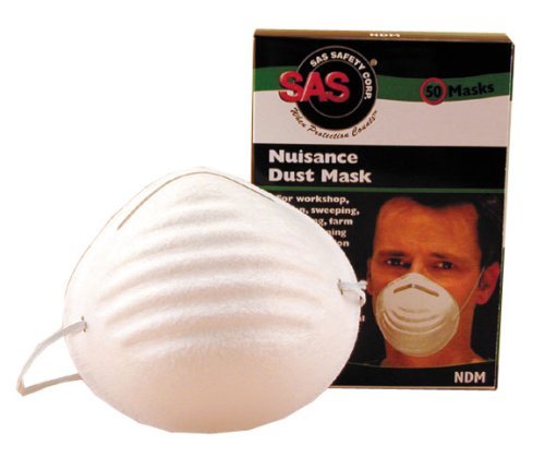 SAS Safety 2985 Non-Toxic Dust Mask 20 Boxes of 50, 1000 Masks (20-Pack)