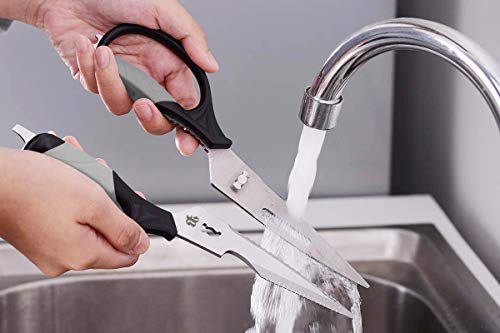 Kitchen Scissors Come-apart Kitchen Shears Heavy-duty Cooking Scissors Multipurpose for Cutting Chicken Meat Poultry Vegetables Herbs Turkey Spatchcock - Thumbnail 5