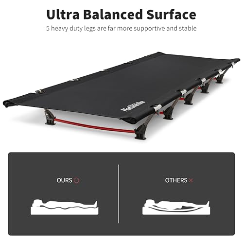 Naturehike Ultralight Folding Camping Cot Bed, Portable Compact Cot for Adults Camping, Hiking, Lightweight Backpackings, Heavy Duty Support 330 Lbs