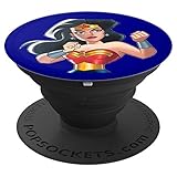 Super hero woman design - PopSockets Grip and Stand for Phones and Tablets