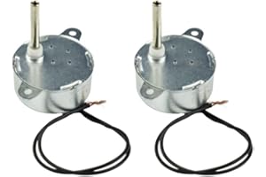 CONQUERALL 2PCS Synchronous Motor TYC-40 12V AC Motor 5RPM CW/CCW Inner-Shaft Length 33mm for Christmas Tree Desktop Christmas Tree Decorative Colored Lights