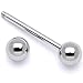 Body Candy Stainless Steel Straight Barbell Tongue Ring 14 Gauge 5/8