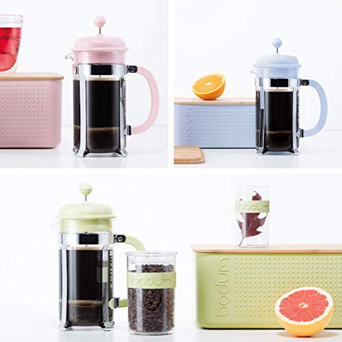 Bodum Caffettiera French Press Coffee Maker, Black Plastic Lid and