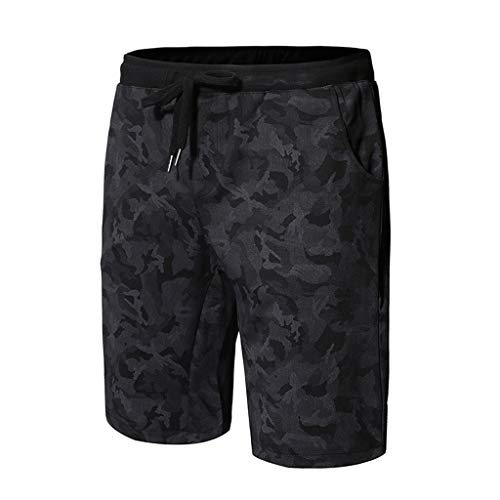 Allywit Mens Printed Camouflage Quick Dry Beachwear Drawstring Sports Running Shorts - Thumbnail 6