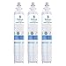 Refresh Replacement Refrigerator Water Filter for GE RPWF, R-3600; also compatible with FILTER models RWF1063, RWF3600A, RPWF, WSG-4 (does NOT fit RPWFE) - 3 Pack