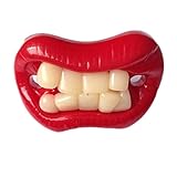 Viskey Funny Silicone Baby Shower Pacifiers, Chomp