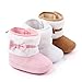 LIVEBOX Baby Boy Girl Boots Newborn Prewalker Toddler Shoes Soft Sole Bow Anti-Slip Warm Winter Infant Snow Boots (L: 12~18 Months, Pink)