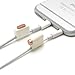 PortPlugs – Aluminum Finish Dust Plug Set – Charger & Headphone Jack Plugs – Compatible with i phone 5, SE, 6, 6s, Plus, iPad Air, iPod 5, 6 – Includes Holders | Rose & Gold (2 Pack)