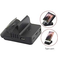 BTLIFE Portable Switch Dock, Multi-Angle Adjustable Charging Stand, Compact Switch USB C to HDMI TV Adapter, Docking Station with USB 3.0 Port, Dock Replacement for Nintendo Switch