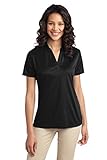 Port Authority® Ladies Silk Touch™ Performance Polo, Black, L