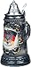 KING Beer Steins Black German (Deutschland) Flag and CoA German 0.5l