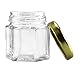 Cornucopia 24 Mini Hexagon Glass Jars, 1.5oz Hex Jars (24-Pack) - for Spices, Gifts, Party Favors, DIY & more