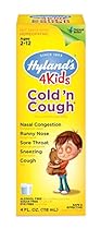 Hyland's 4 Kids Cold 'n Cough Relief Liquid, Natural Relief of Common Cold Symptoms, 4 Ounces