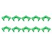 StonyLab Plastic Joint Clips, 10 pcs 24mm Keck Clamp #24 Lab Keck Clips for 24/29 24/40 Joint Glass Standard Conical Interface Clip Ground Glass Joint Lab Accessory - Green