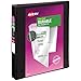 Avery Durable View 3 Ring Binder, 1 Inch Slant Rings, 250-Sheet Capacity, DuraHinge, 1.4 Inch Wide Spine, Customizable Clear Covers and Spine, 1 Black Binder (17011)