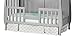 Child Craft Toddler Bed Guard Rail Converts Camden 4-in-1 Convertible Crib into Toddler Bed, Made of Pinewood, Non-Toxic Finish (Cool Gray)