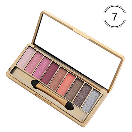 MEIJILI Eye Shadow Glitter 9 Colors Diamond Bright Makeup Eyeshadow Palette Make Up Set 7