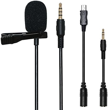 Lavalier Microphone Clip WinBridge Lapel Mic Professiona Audio for iPhone, Android Phone, Tablet, DSLR Camera, Laptop, Desktop Video Recording