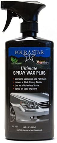 Spray Wax Best High Gloss Carnuba SPF Formula Fast & Easy Eco Friendly Wax Protection 18 oz. Made in the U.S.A.