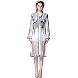 Segorts Unisex Packable Waterproof Clear Long Raincoat with Drawstring Hood Men Women Lightweight Durable Rain Poncho Easy Carry for Outdoors,Theme Parks, Hiking, Camping