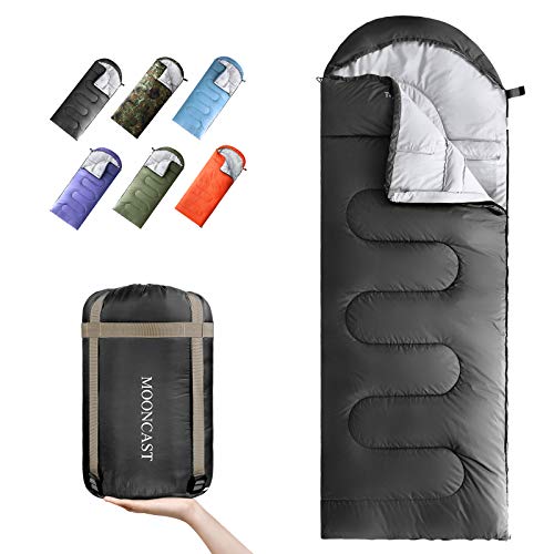 MOONCAST Backpacking Sleeping Bag Warm & Cold Weather, Use for 4