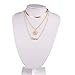 3 Layered Necklace,Haluoo Women Fashion Gold Plated Cuff Choker Necklace Dainty Rhinestones Heart Cross Pendant Clavicle Necklace Delicate Love Letter Pendant Sweater Chain Necklace (Gold)thumb 1