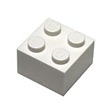 LEGO Parts and Pieces: 2x2 White Brick x100