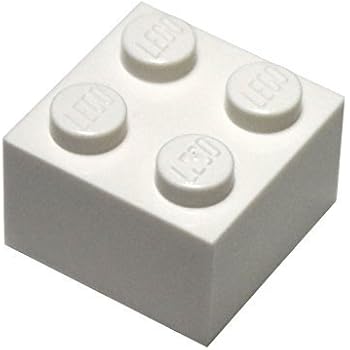 LEGO Parts and Pieces: 2x2 White Brick x50