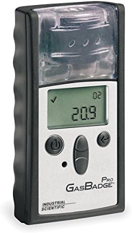 Industrial Scientific 18100060-2 Gas Monitor, H2S GasBadge Pro Personal Gas Alarm- Hydrogen Sulfide