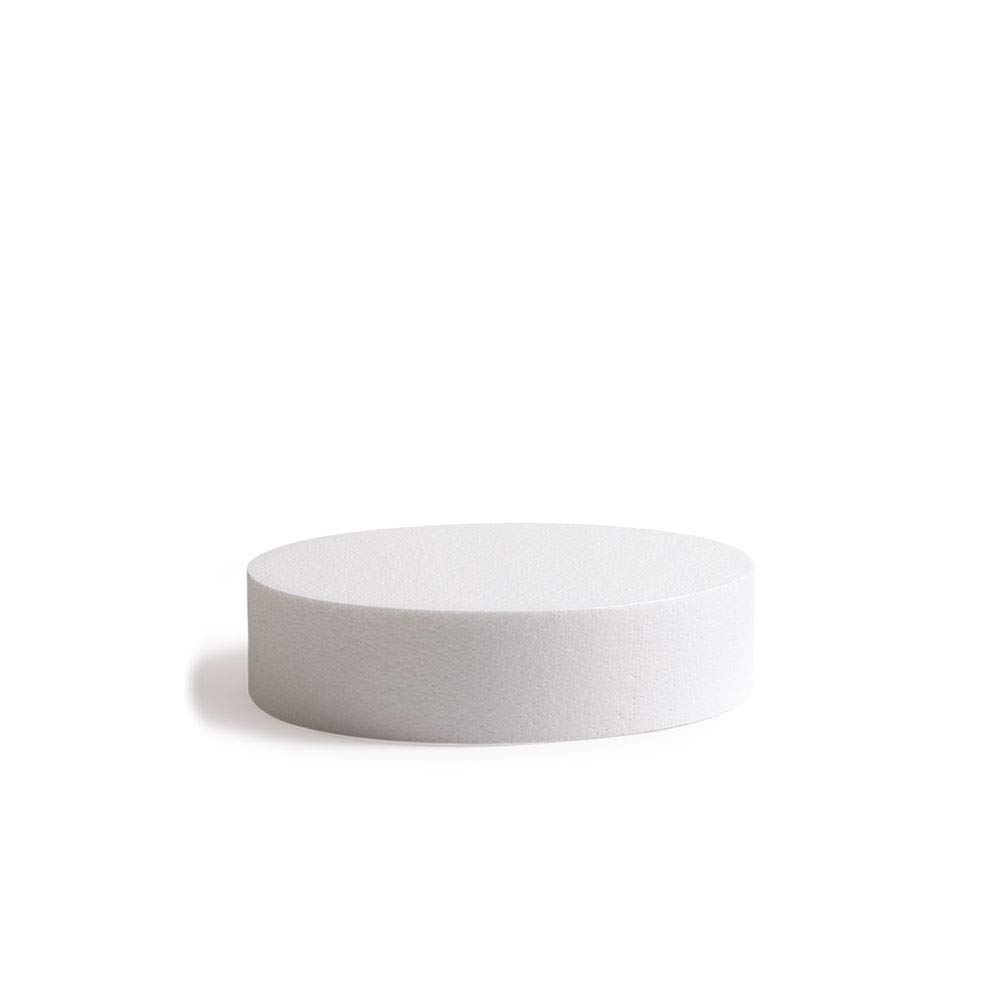 DECORA 0174017 POLYSTYRENE Disk Ø 25X7,5H CM, Polistirolo, Off-White