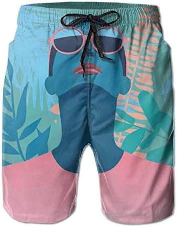 空を見ている人 メンズ 水着 サーフ パンツ オシャレ 通気 速乾 メッシュインナー