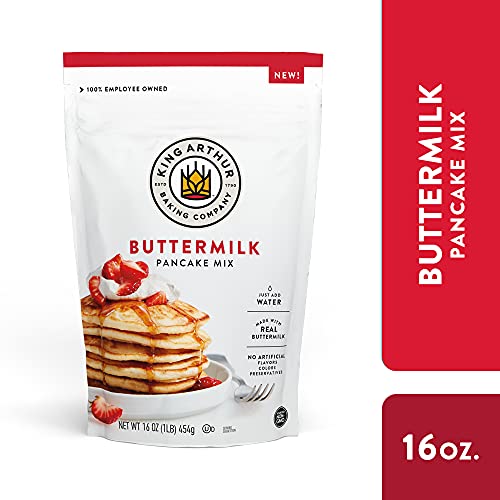 King Arthur Buttermilk Pancake Mix Just Add Water, Sourced NonGMO