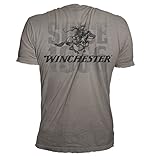 Official Winchester Mens Cotton 1866 Vintage Rider Printed Short Sleeve T-shirt