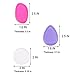 Codream 3 Pieces Silicone MakeUp Sponge Blender Applicator Silisponge Perfect for BB CC Cream Foundation Concealer Blending Air Cushion, Not Eat Your Makeup, 3 Colors Makeup Blender