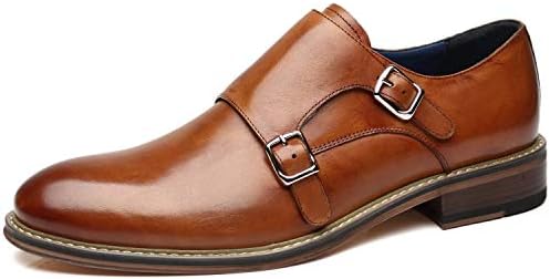 La Milano Mens Double Monk Strap Slip on Loafer Cap Toe  display picture 1